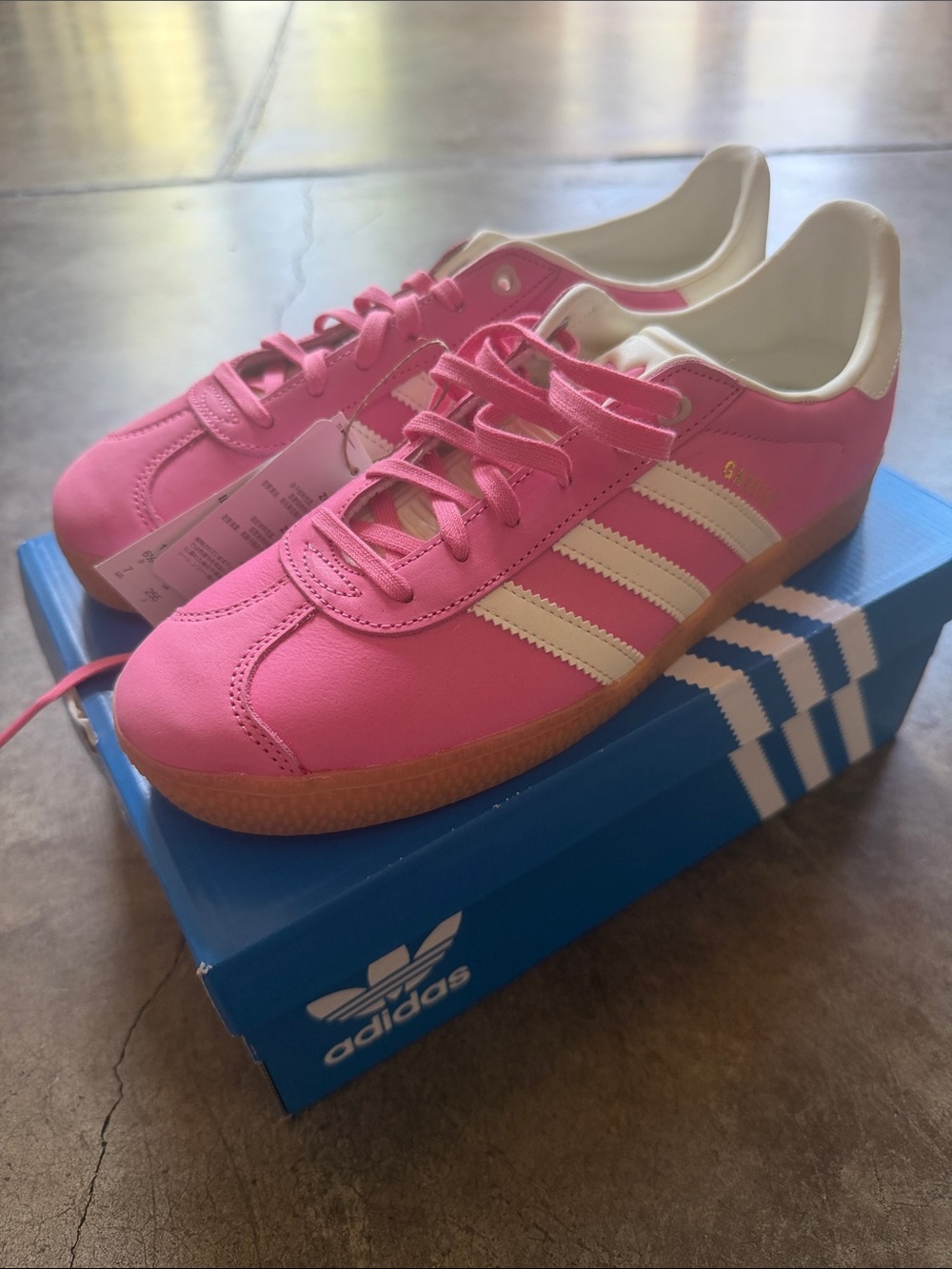 adidas Pink Gazelle NWT Stripes
